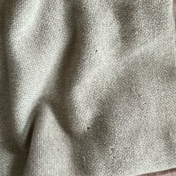 Vintage 1950’s Wool Gray Coat With Oversized Fur Collar - Picture 10 of 11